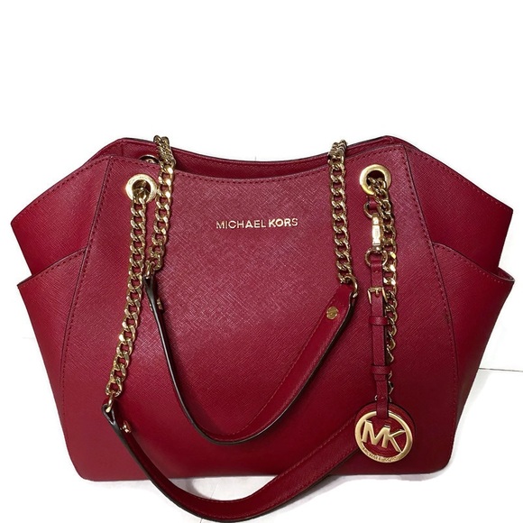Michael Kors Handbags - Michael Kors Cherry Jet Set Travel Large Shoulder Tote (NWT)